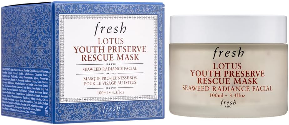 Fresh Lotus Youth Preserve Rescue Mask jar with outer packaging box