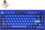 Keychron Q1 RGB Wired Custom Mechanical Keyboard, 75% Layout RGB Backlight with Hot-swappable Gateron G Pro Brown Switch Double Gasket Compatible with Mac Windows Linux (Blue) -Version 2 - Image 1