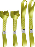 Yuoneiy 4-pack heavy duty soft loop tie down straps yellow