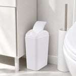 Waikhomes White Waste Basket smooth surface close up
