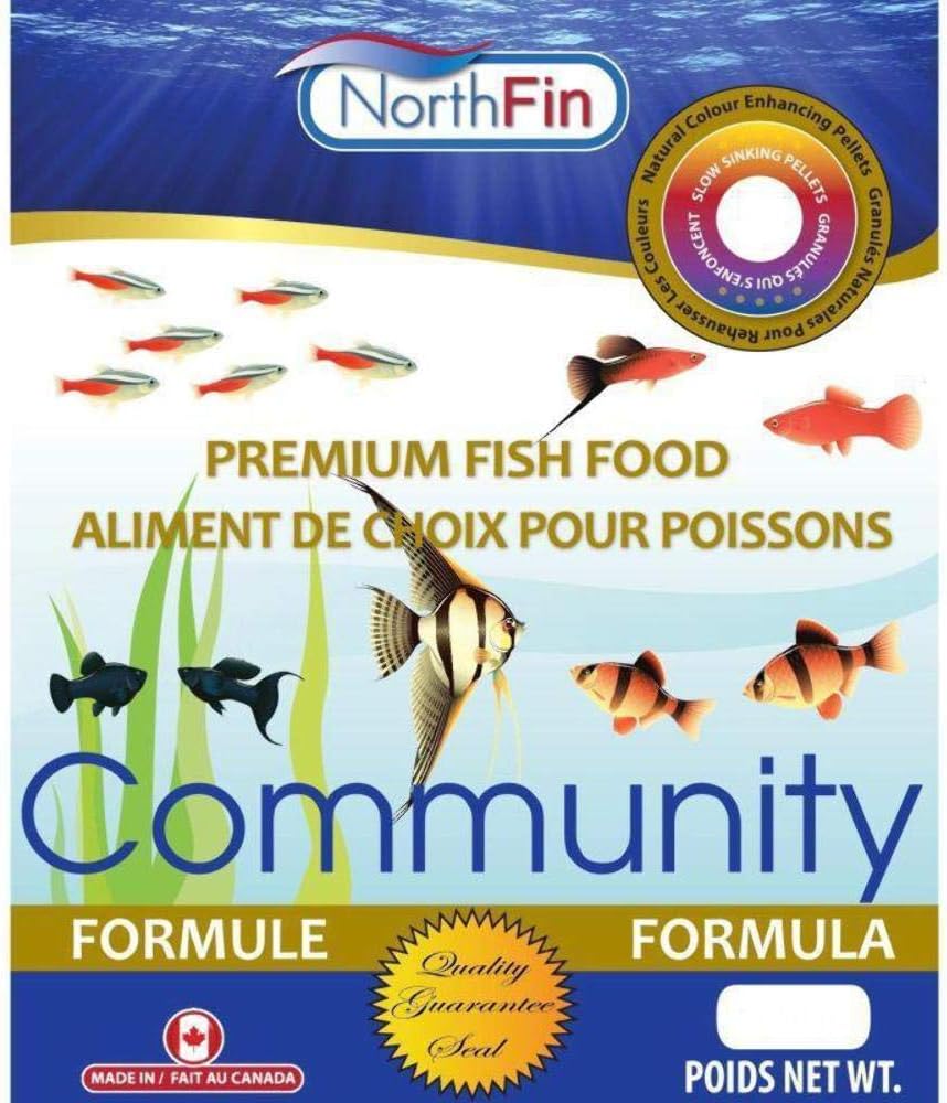 NorthFin Community Formula Fish Food front view bottle packaging