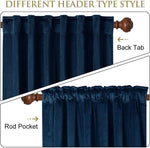 StangH 96 inch long velvet window curtain fabric close up texture