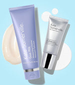 Kate Somerville Goat Milk Moisturizing Cleanser packaging details showing authentic clinical skincare ingredients