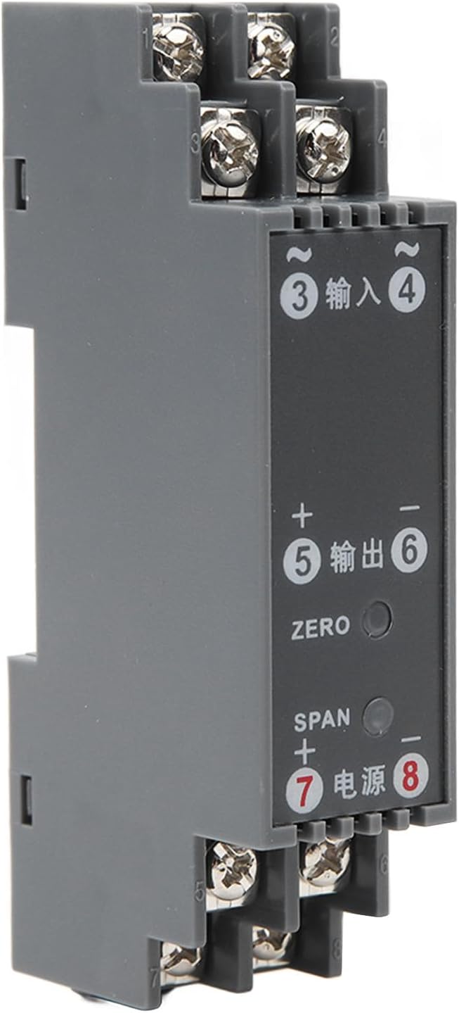 420mA Current Transmitter, Current Transmitter DC24V Strong Interference 35mm DIN Rail Stainless Steel Terminal for Electrical Equipment - Image 9