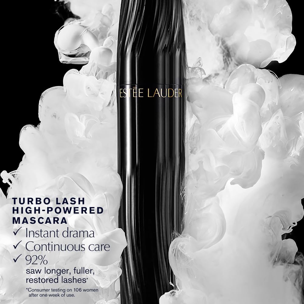 Este Lauder Turbo Lash High Powered Volume + Length Black Mascara - Image 4