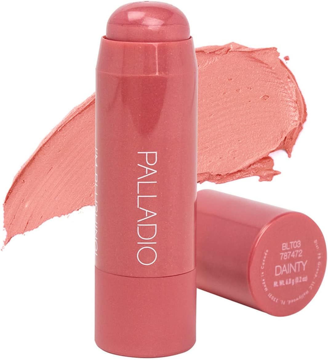 Palladio I'm Blushing 2-in-1 Cheek and Lip Tint, Buildable Lightweight Cream Blush, Sheer Multi Stick Hydrating formula, All day wear, Easy Application, Shimmery, Blends Perfectly onto Skin, Precious - Image 11