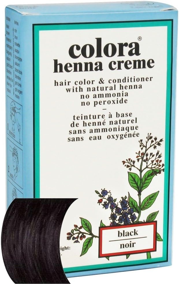Colora Henna Creme, Black, 2 Ounce - Image 1