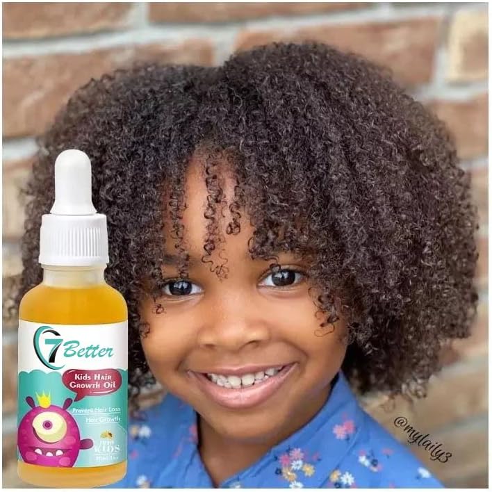 7better LLC natural baby and kids hair growth serum bottle front view