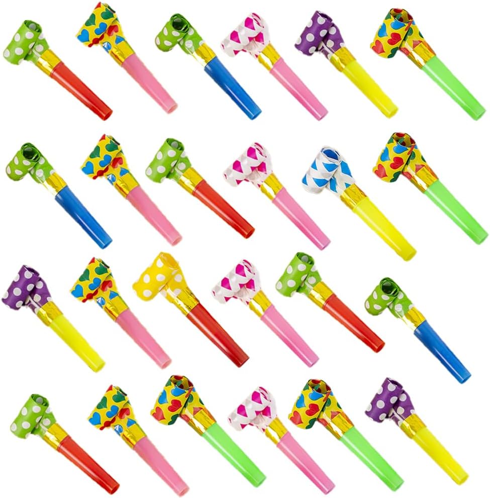 Fnqiank colorful party blower noisemakers set of 30 pieces