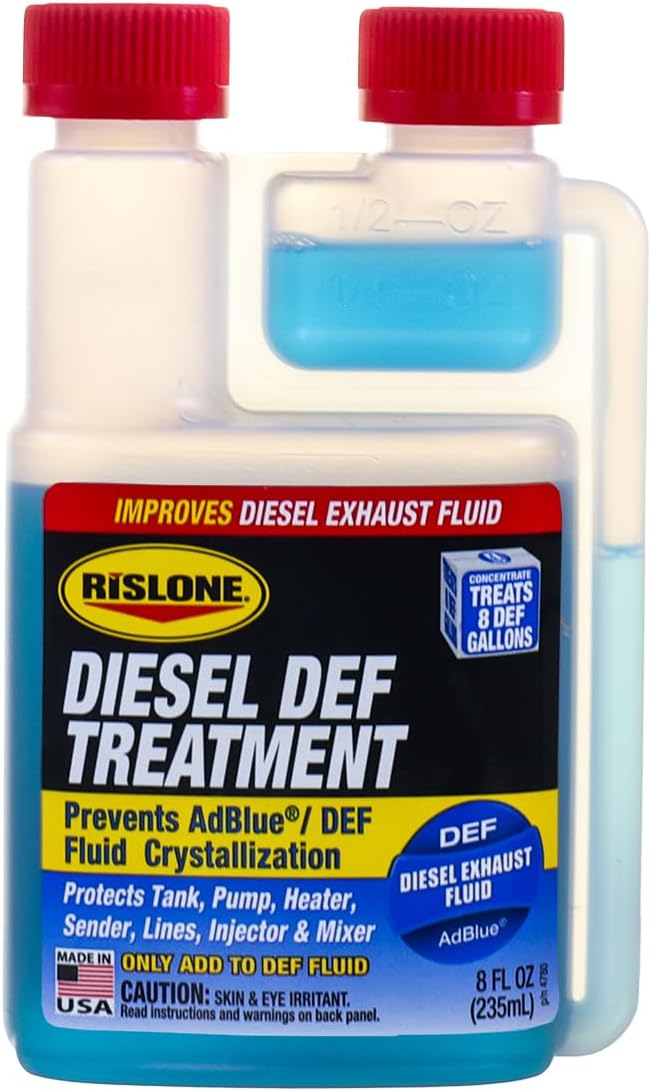 Rislone 4780 Diesel DEF Treatment front view of the eight ounce bottle