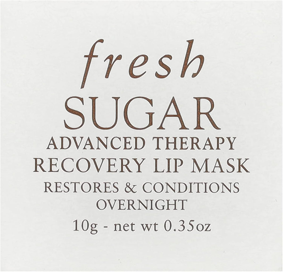 Fresh Sugar Recovery Lip Mask open jar showing rich balm texture