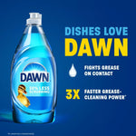Back label of Dawn ultra dish soap with usage instructions