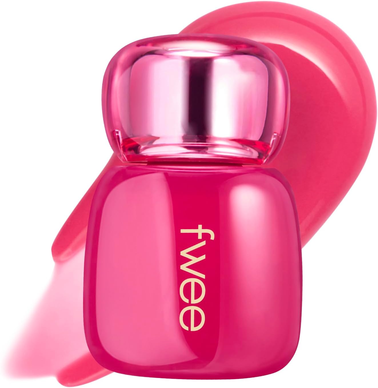 Fwee 3D Voluming Tint 05 Strawberry Pop front view glossy lip stain