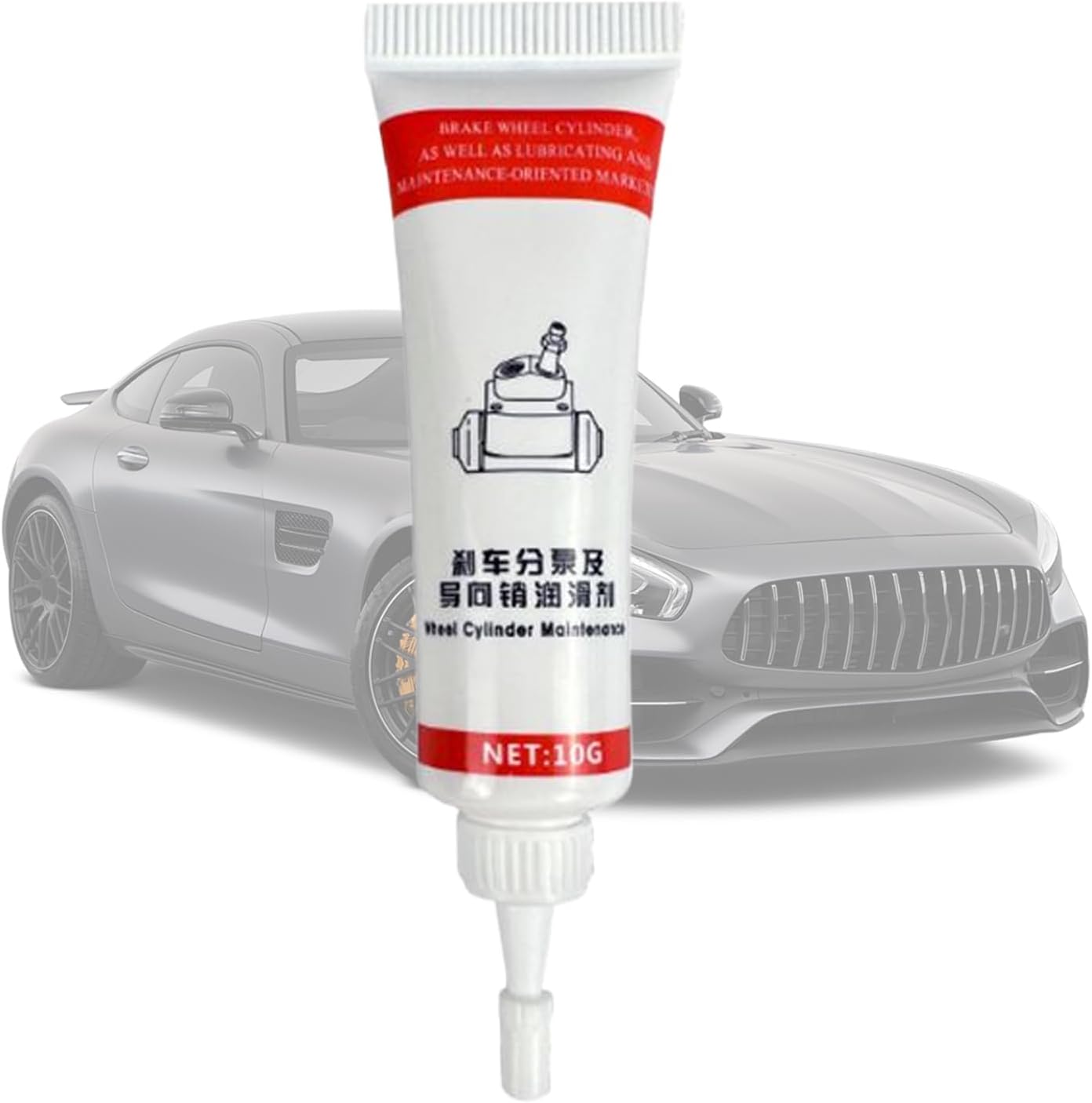 Accio Brake Pin Grease front view of the ten grams tube for automotive maintenance
