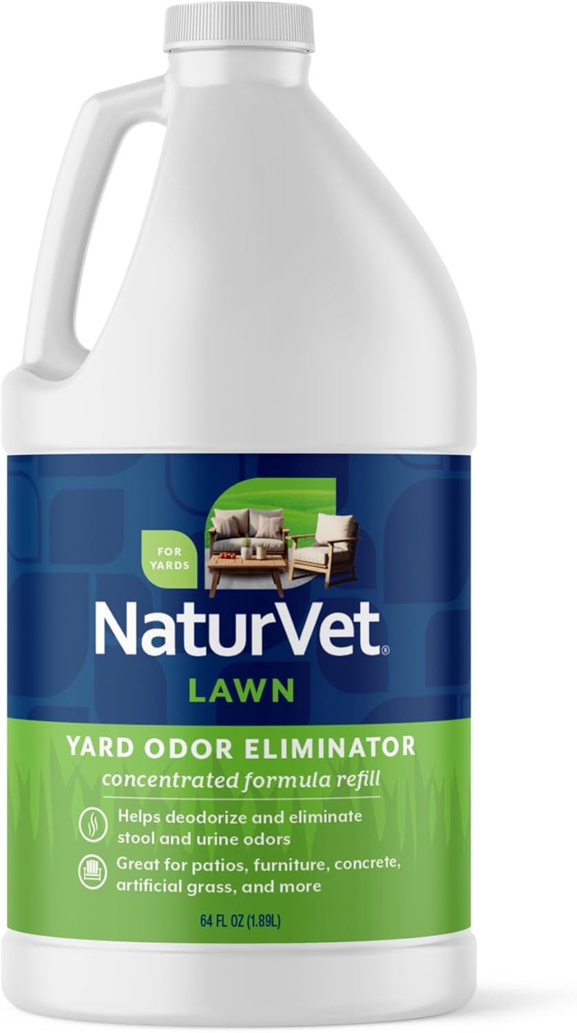 NaturVet 64 Ounce heavy duty pet kennel and dog run odor wash