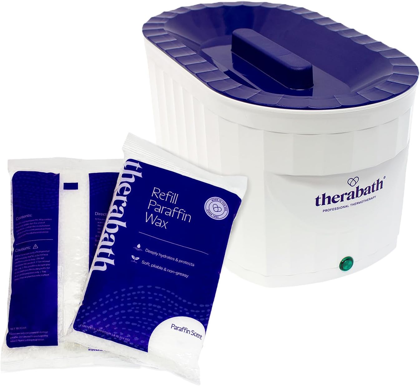 Therabath Professional Thermotherapy Paraffin Bath - Arthritis Treatment Relieves Muscle Stiffness - For Hands, Feet, Face and Body - 6 lbs of Paraffin Wax (ScentFree) - Image 1