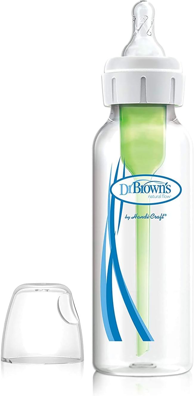 Dr. Brown's Options Standard Neck Silicone Feeding Bottle (250 Ml, Pack of 1, White) - Image 1