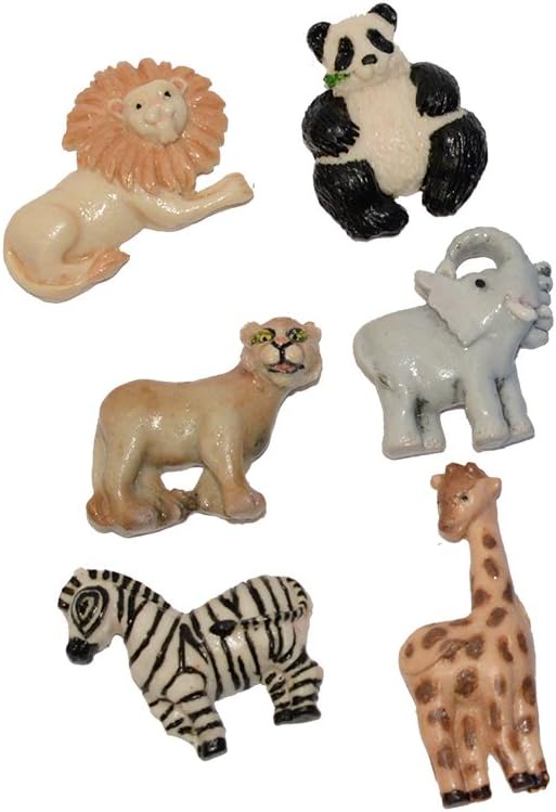 First Impressions Molds Mini Zoo Animals Silicone Mold A233 flexible blue material
