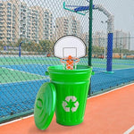 Close up view of the mini hoop backboard system
