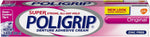 Super Poligrip Original Denture Adhesive Cream twin pack front view
