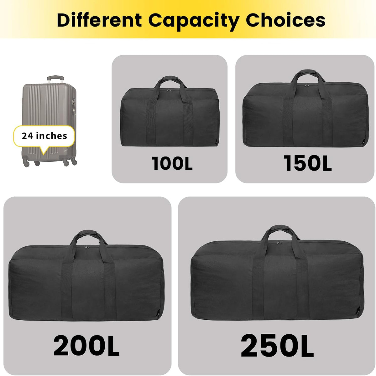 Vorspack heavy duty storage bag with padded handle grip