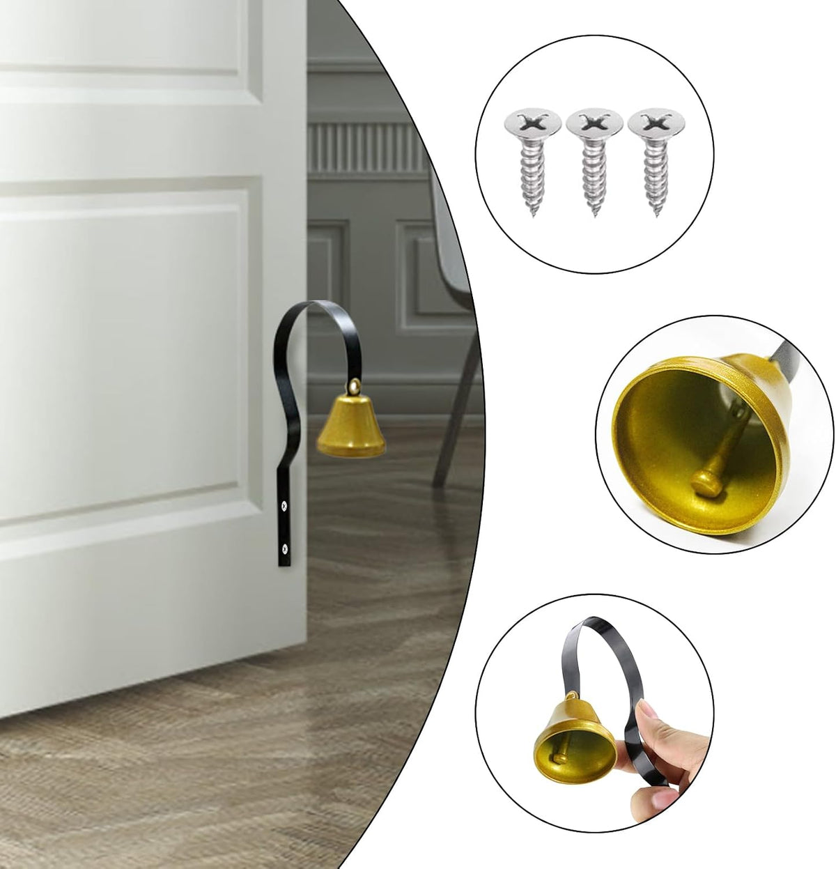 Side profile of Flylin wall mounted door chime