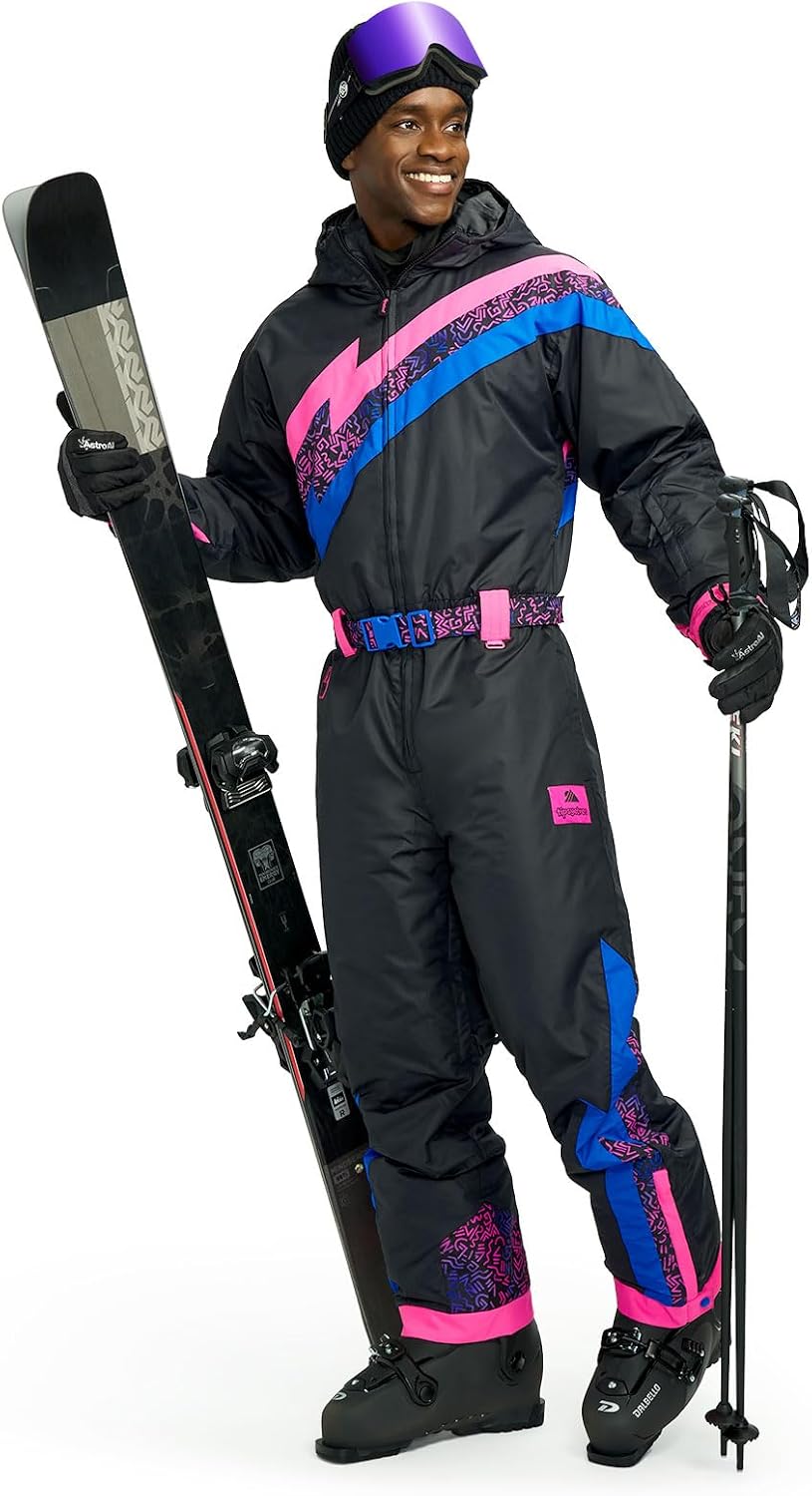 Tipsy Elves Retro Snow Suits for Men - Loud Men's Ski Suits - Warm One Piece for Winter - Image 10
