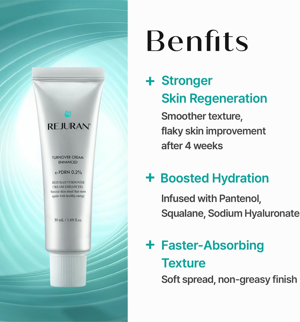 Application of Rejuran Turnover Cream Enhanced on hand