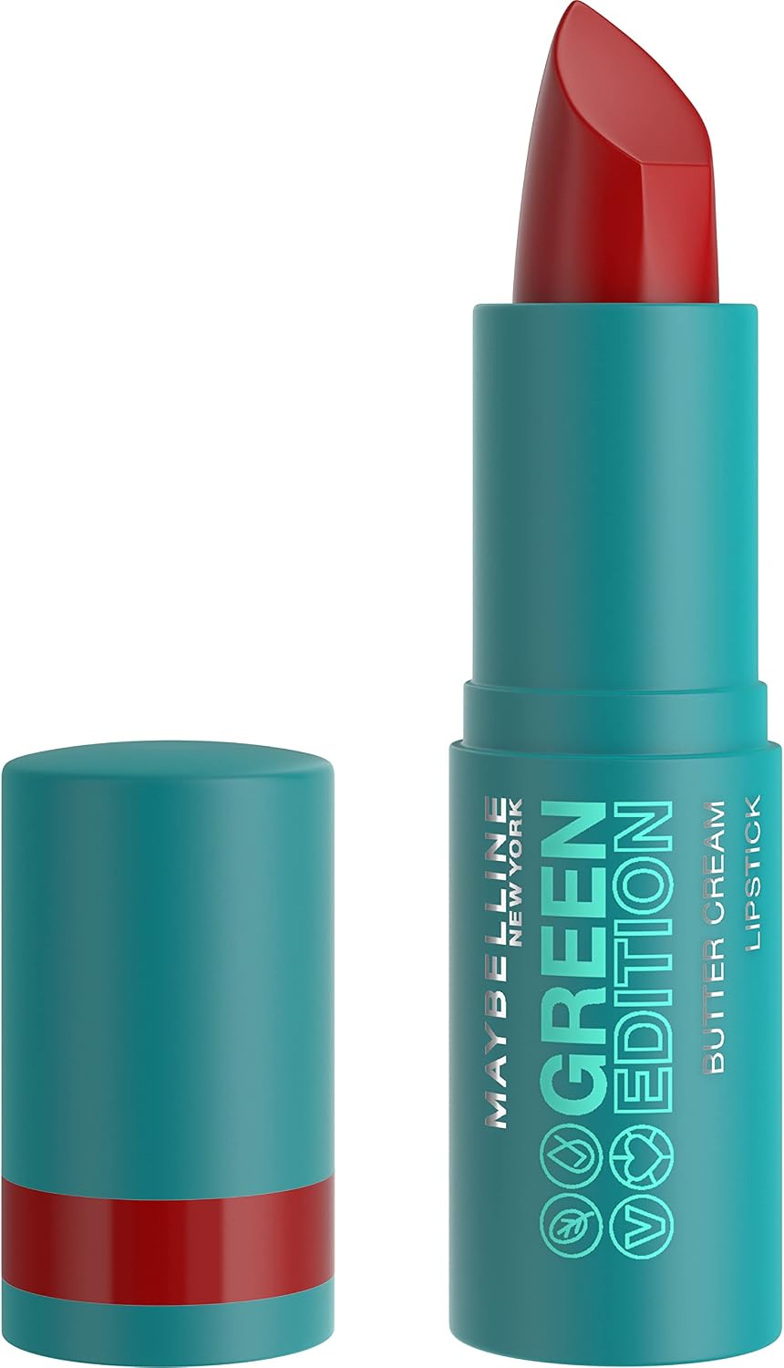 Maybelline Green Edition Butter Cream High-Pigment Bullet Lipstick, Ecliptic, Creamy Plum, 0.12 oz - Image 10