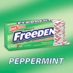 Authentic USA imported Freedent peppermint 15 stick pack