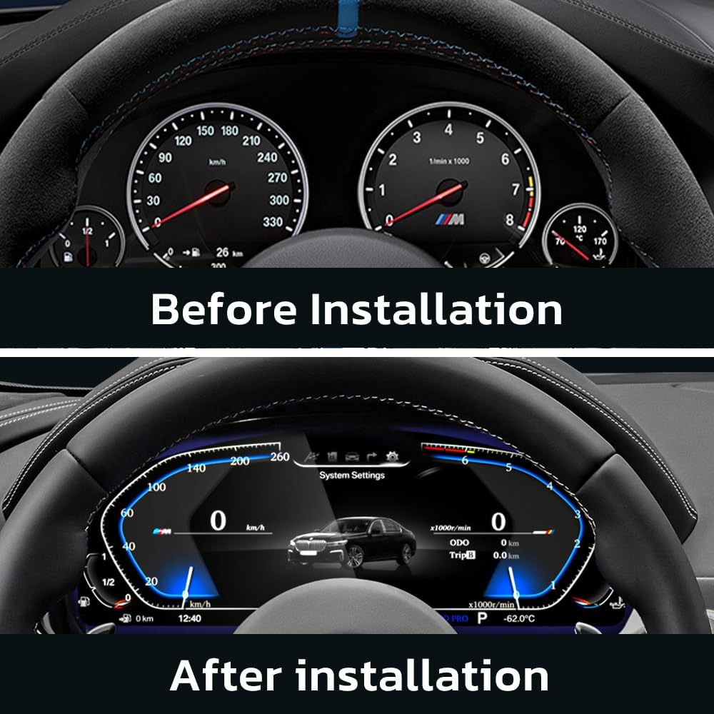 Xuenav digital gauge screen panel showing vehicle diagnostics