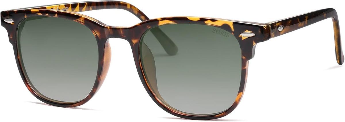 Sojos square sunglasses packaging box and microfiber pouch