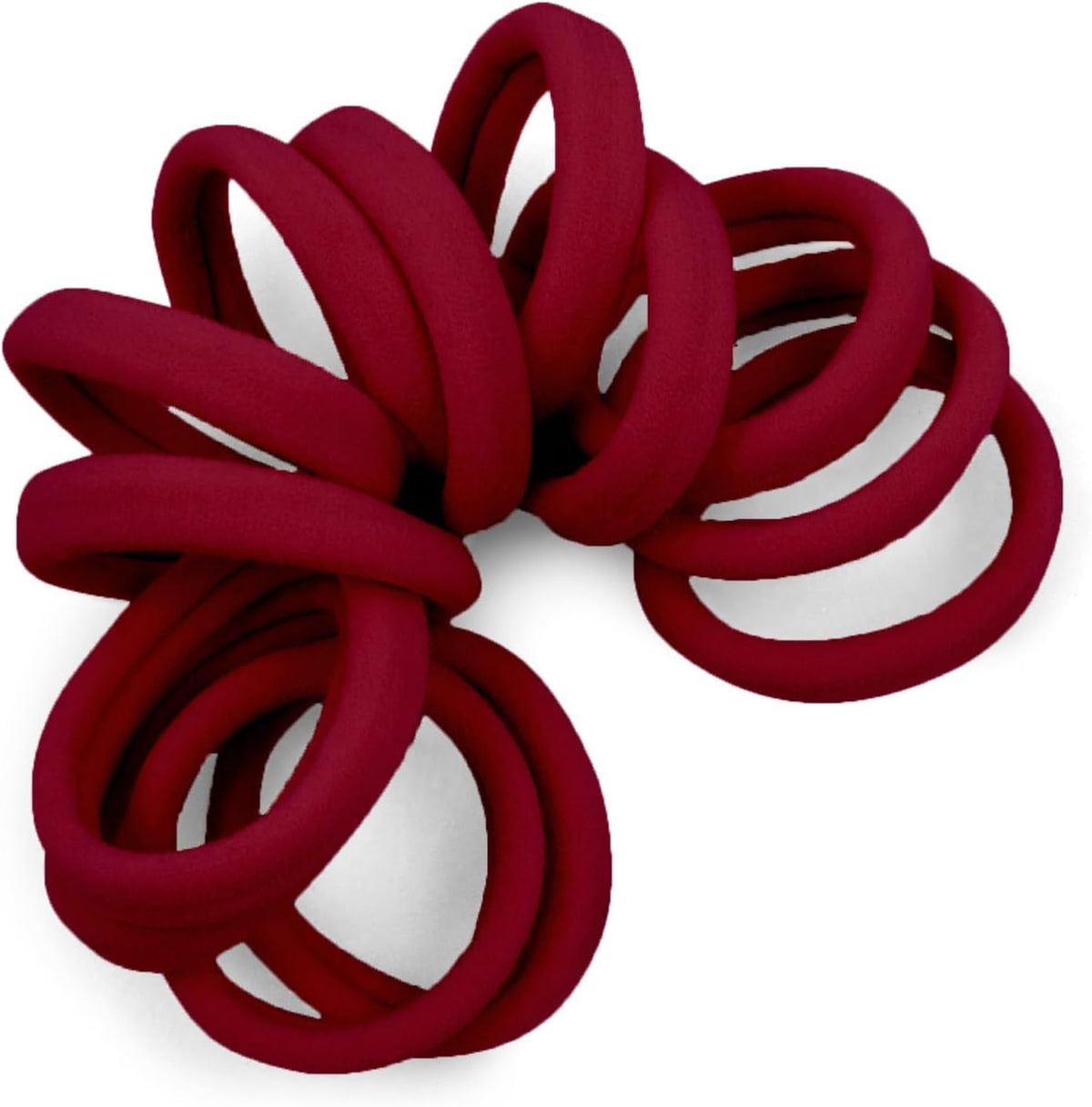 Cyndibands Seamless Hair Ties - Light Brown - Gentle Hair Ties No Damage, Standard Size 1.5 Inch, Soft and Stretchy Nylon Fabric Ponytail Holders - 12 Count - Image 9