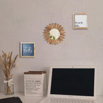 LOSOUR farmhouse wall mirror close-up of carbonized black frame