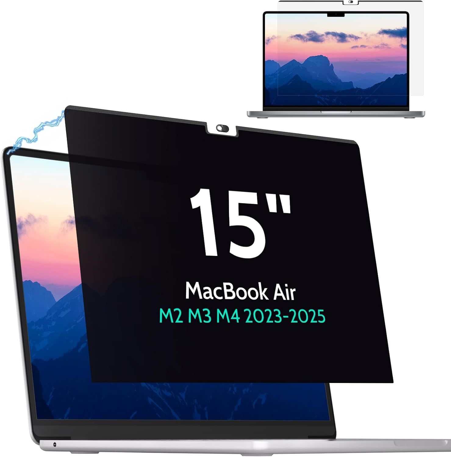 Mao Yeye Magnetic Privacy Screen for MacBook Air 15 Inch front view laptop accessory