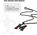 LYNNON stainless steel baseball pendant angled shot