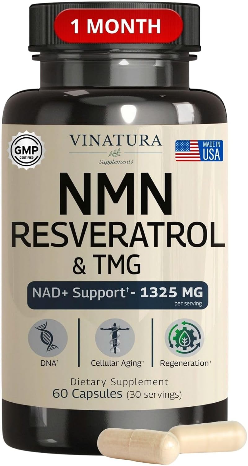 Vinatura NMN Complex Supplement 1325mg front view