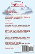 Back cover display of the Black lumberjack romance paperback book Captured by the Canadians.