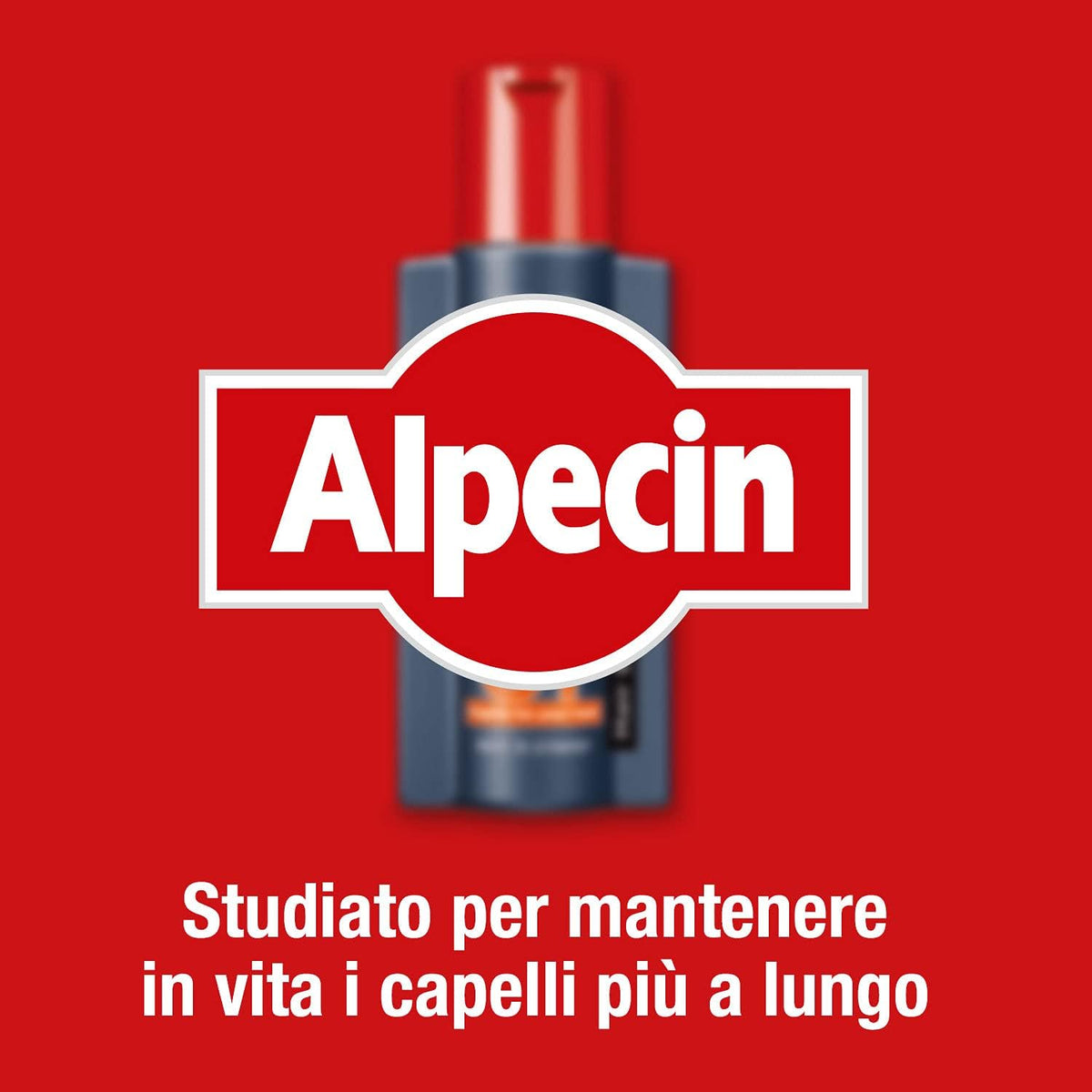 Alpecin hair growth shampoo bottle texture and design