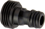 Melnor quick connect product adapter front view durable black plastic