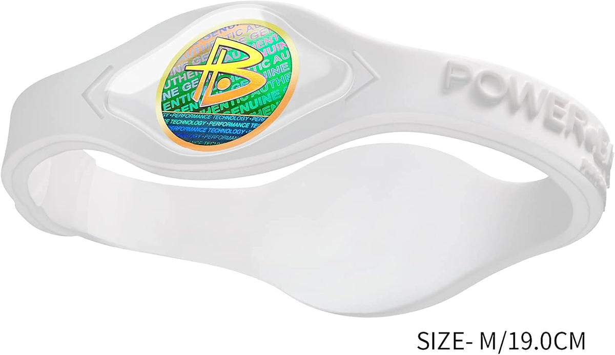Close-up view of the signature Mylar hologram embedded in the Power Balance silicone band.
