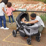 Close up of Graco stroller wagon car seat adapter buttons