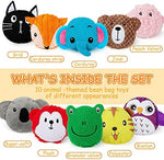 Teytoy animal shaped sensory toys with drawstring storage bag