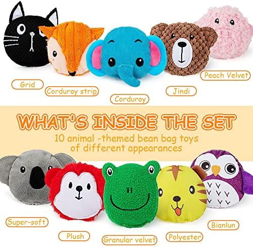 Teytoy animal shaped sensory toys with drawstring storage bag