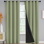 Yakamok Lilac Blackout Curtains 84 inches Long for Bedroom 42" Wide 2-Panel | Thermal Insulated Window Treatment Total Blocking Panels with Black Liner for Living Room/Dining Room/Kids Room Grommet Top - Image 13