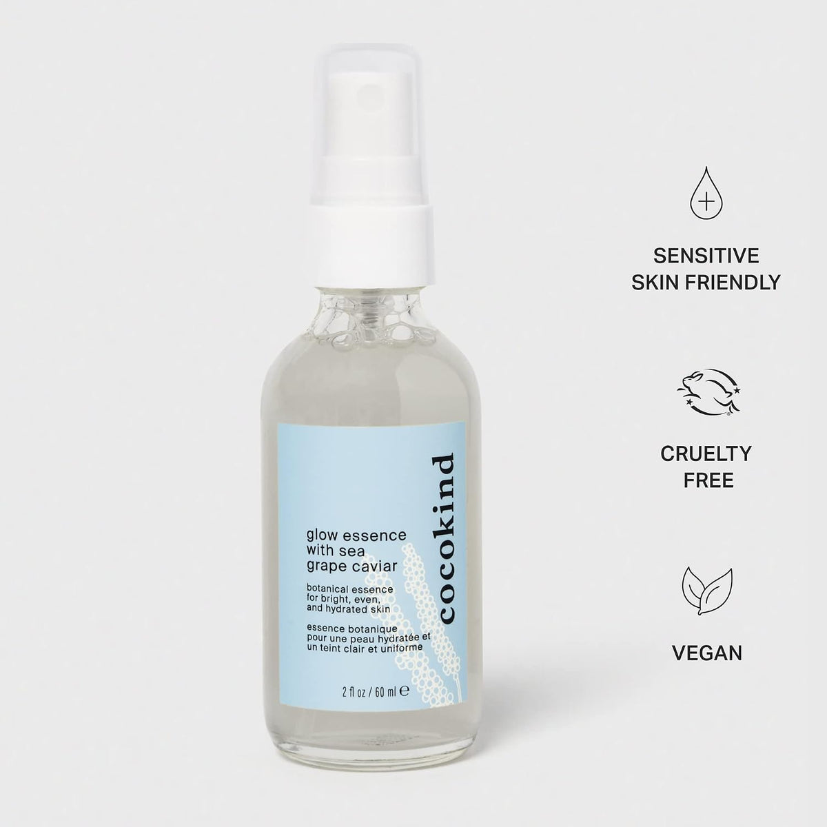 Cocokind sea grape caviar facial moisturizer mist application