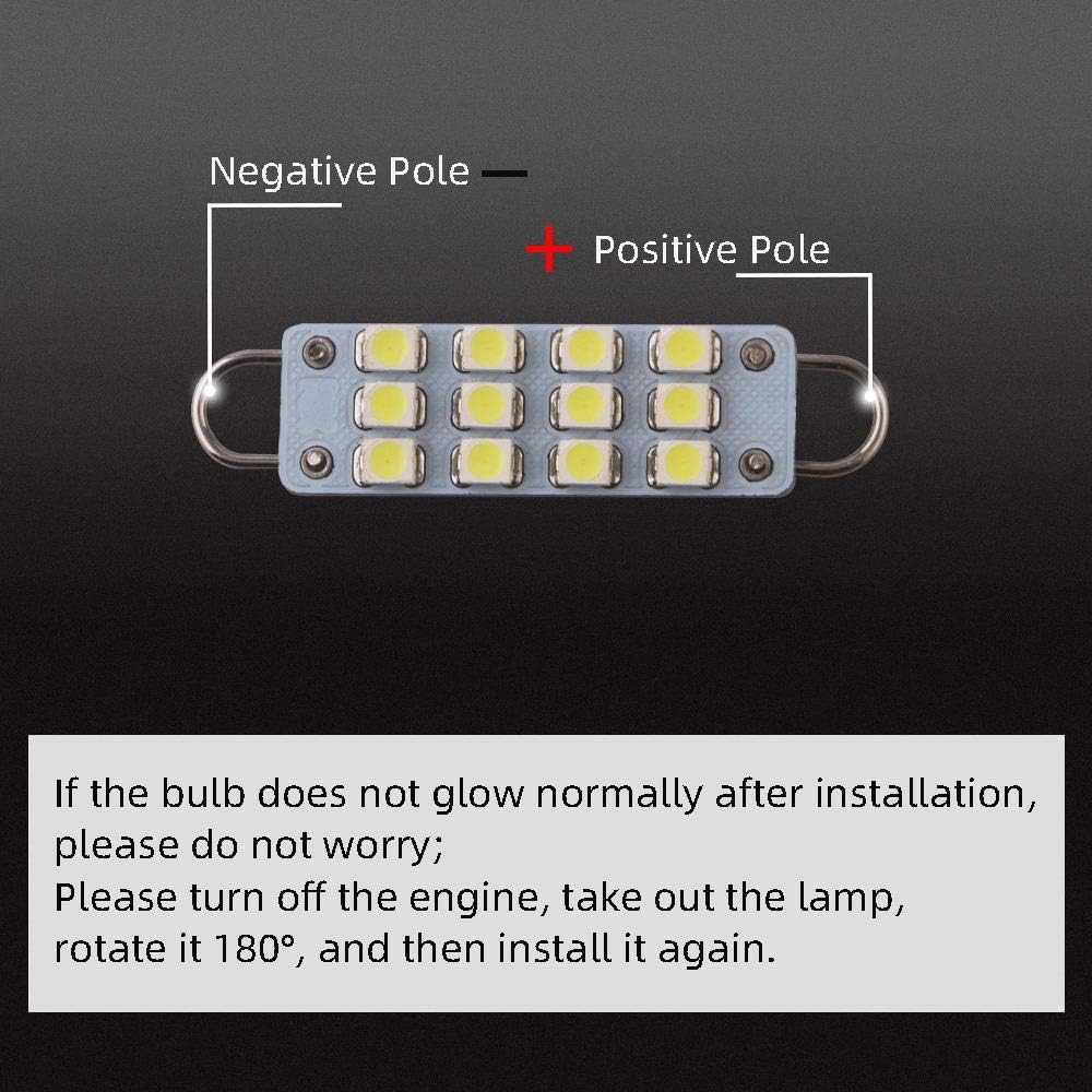 Grandview white LED map light bulb dimensions angle