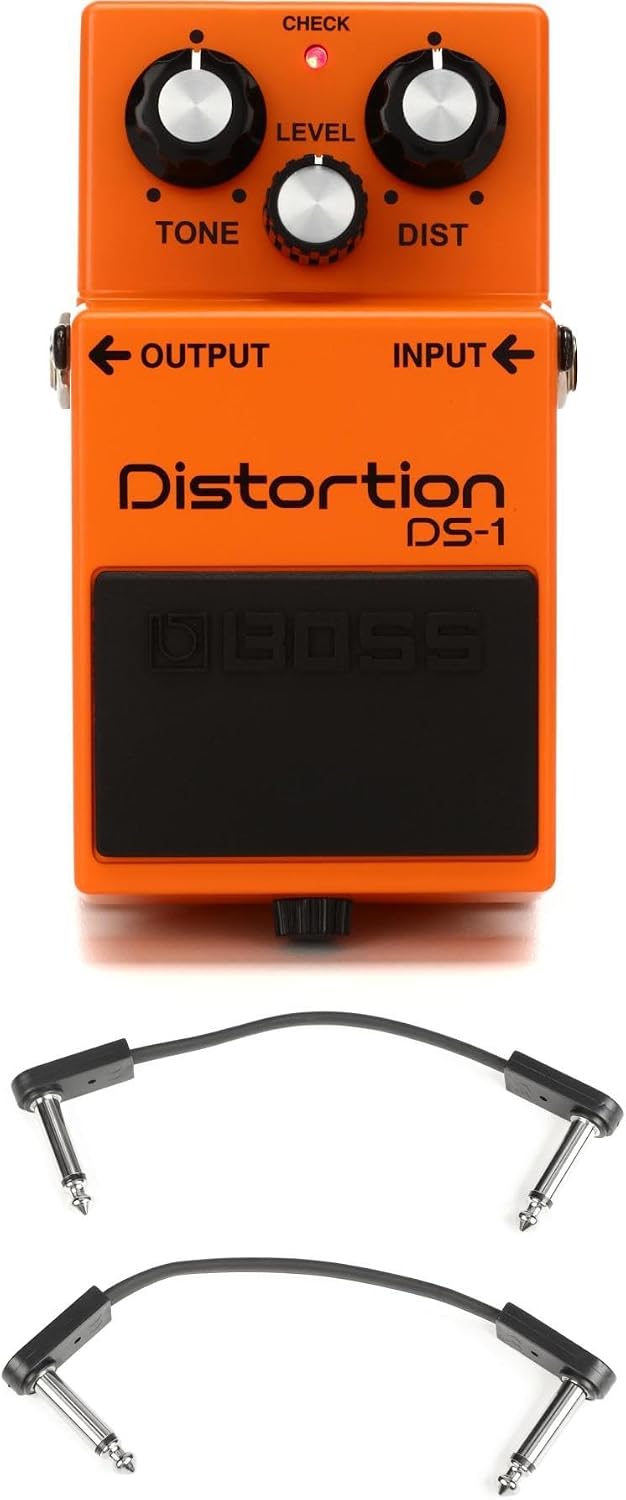 GearNuts Boss DS-1 distortion pedal front view electric guitar effects stompbox