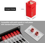 Iwillink UTP keystone insert in red