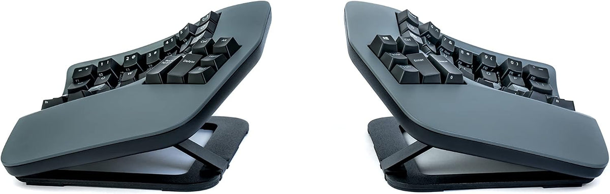 Kinesis Advantage360 ergonomic keyboard showcasing thumb clusters